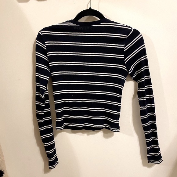 Fitted striped long sleeve top - Picture 3 of 3